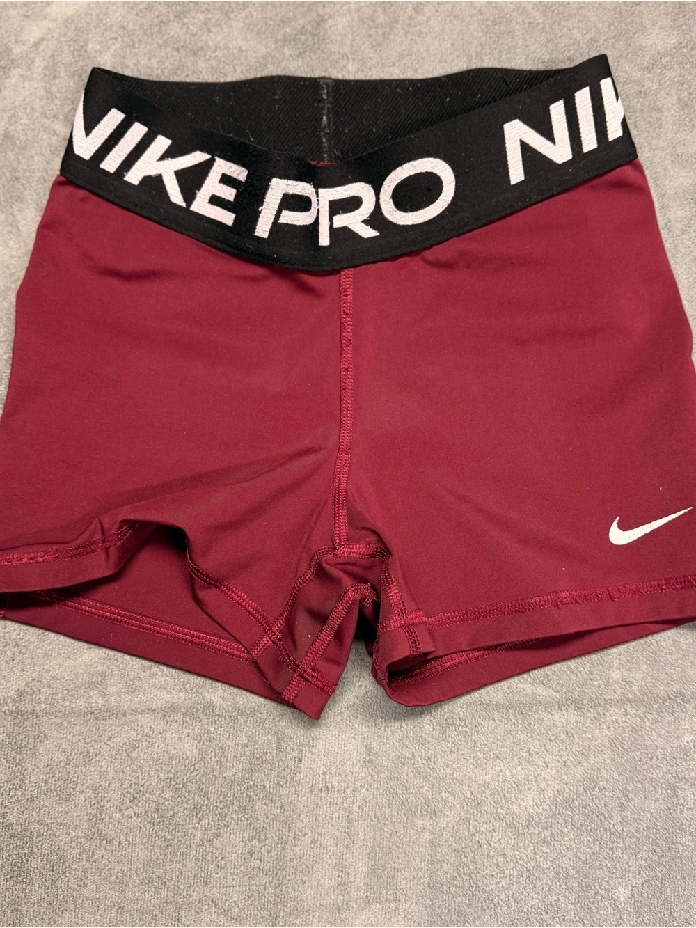 Women's Maroon Compression Shorts